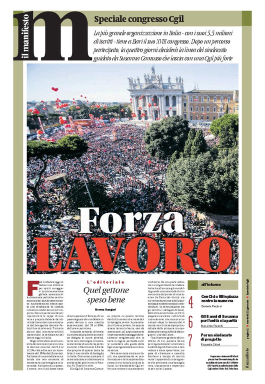 Forza Lavoro - speciale congresso Cgil