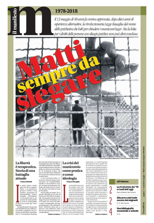 Matti da slegare sempre - l'inserto per i 40 anni della Legge Basaglia