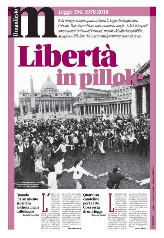 Libertà in pillole - l'inserto per i 40 anni della Legge 194