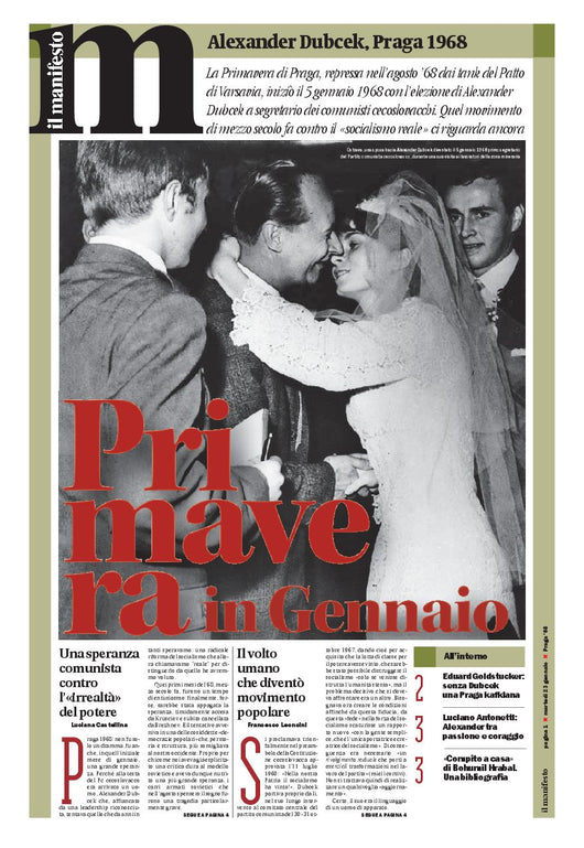 inserto Praga Sessantotto - 23 gennaio 2018