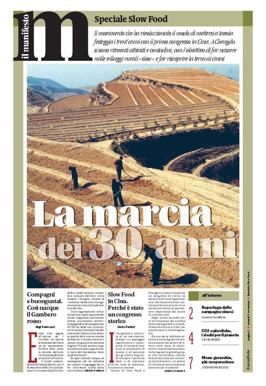Inserto Slow Food - La marcia dei 30 anni
