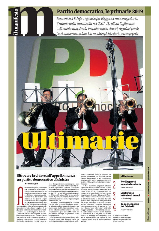 Speciale primarie Pd 2019