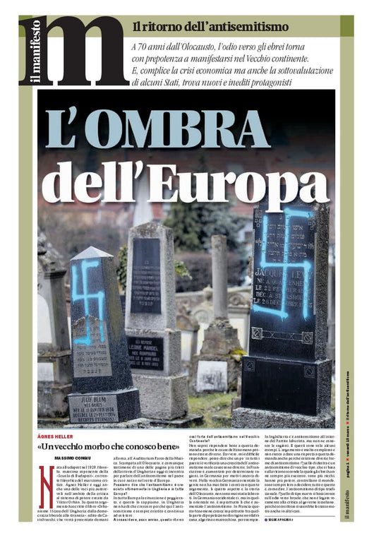 Speciale sul ritorno dell’antisemitismo