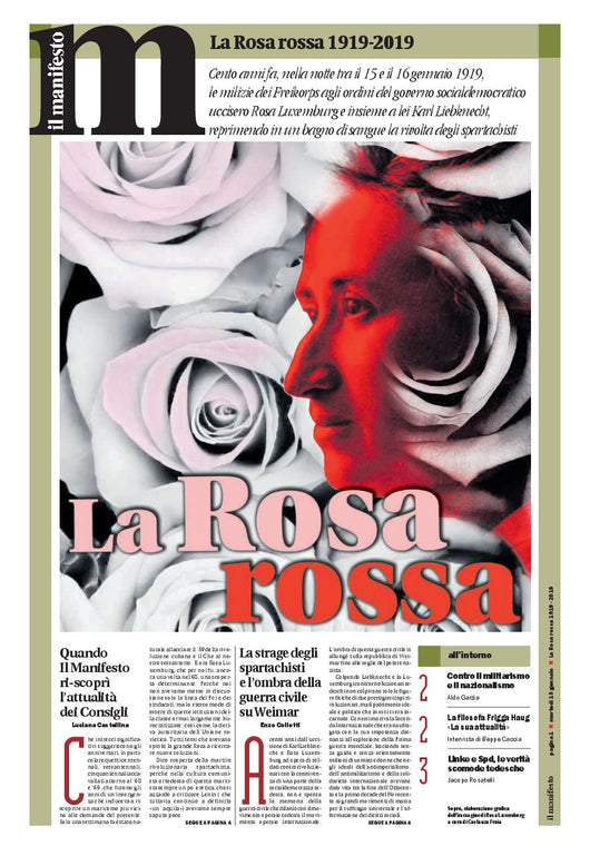 La Rosa rossa speciale Rosa Luxemburg 1919-2019